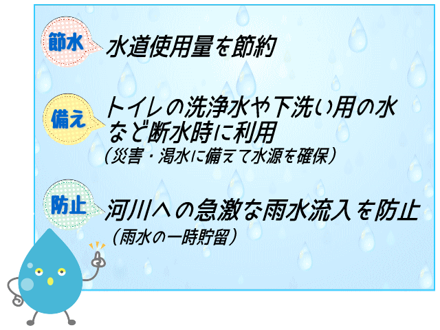 雨水の活用例